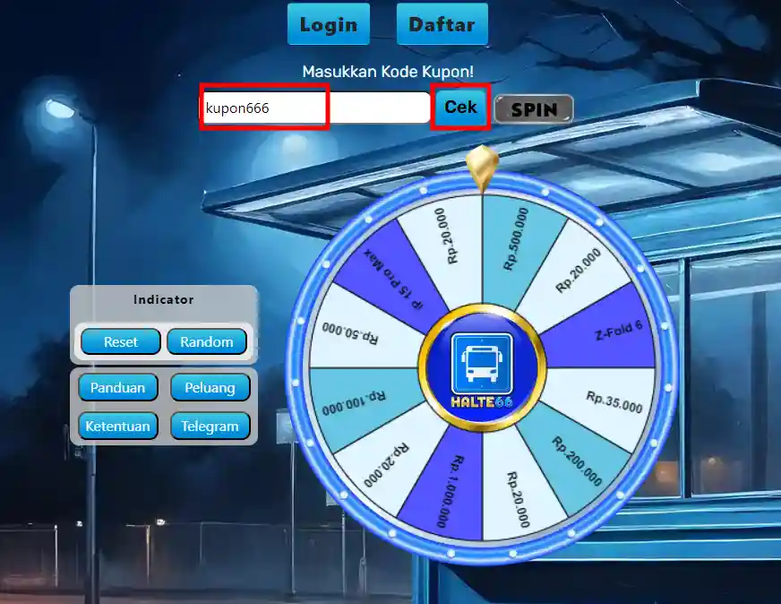 langkah pertama wheel Halte66